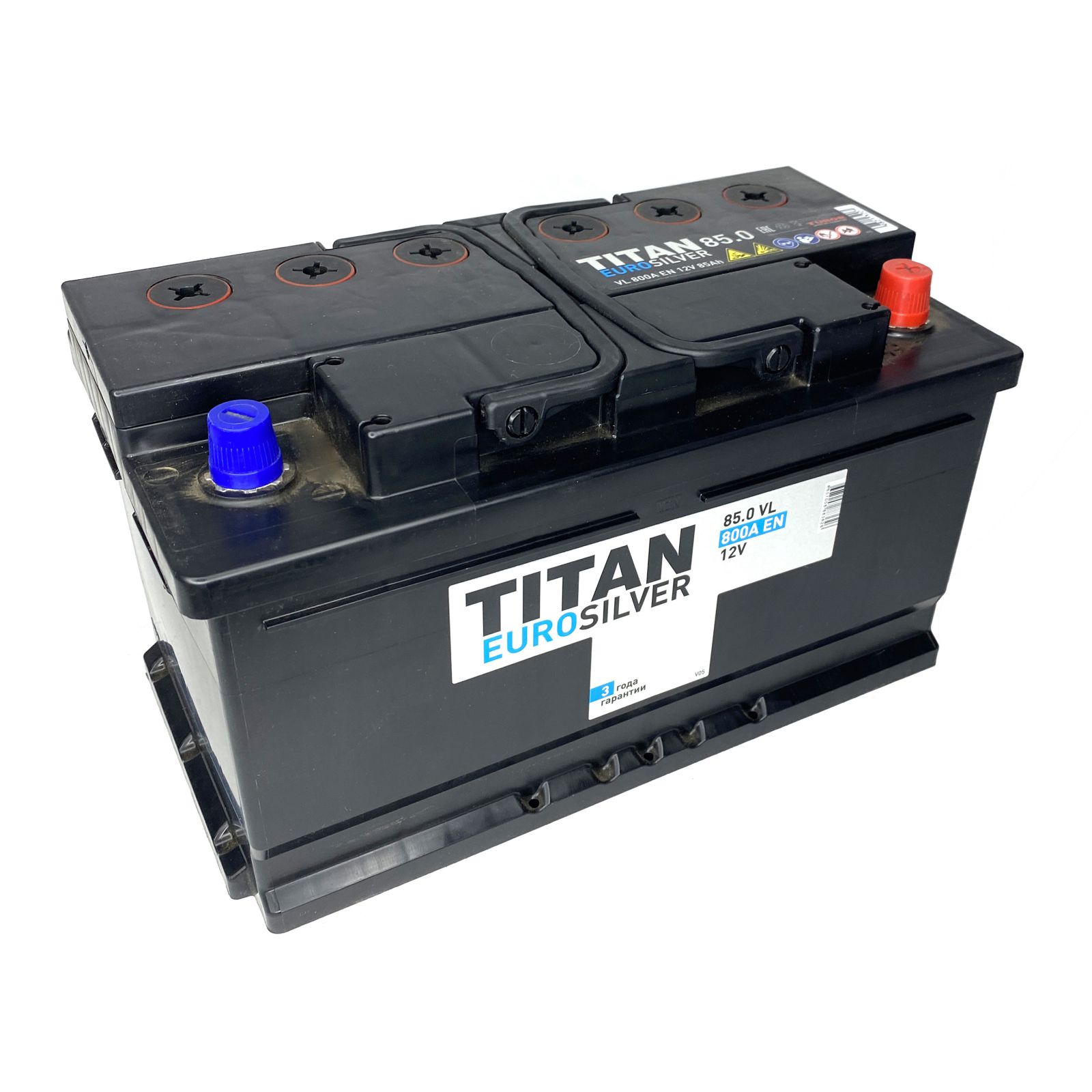 Аккумулятор TITAN EUROSILVER 6СТ-85.0 VL (низкая)